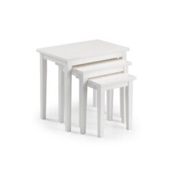 Julian Bowen Cleo Nest Of Tables - Pure White Finish - thumbnail 2