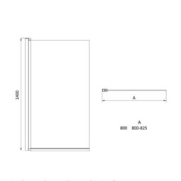 Homestylestore White Bathroom Single Ended Bath With Screen, Side And End Panels 1800 X 800mm - thumbnail 5