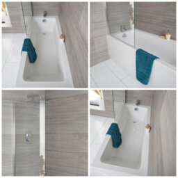 Homestylestore White Bathroom Single Ended Bath With Screen, Side And End Panels 1800 X 800mm - thumbnail 3