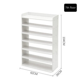 7 Tiers Wooden Shoe Footwear Rack Cabinet Organizer Storage Tall Shelves - thumbnail 2