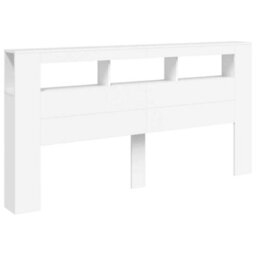 Walplus Led Headboard White 200 Cm Engineered Wood - thumbnail 3