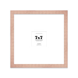 "7X7"" Bronze Picture Frame - 7X7"" Square Frame With 3X3"" Mount For 7X7""/3X3"" Pictures Art Deco Style Room Decor, 1 Pack"