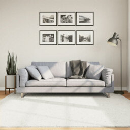 Berkfield Rug Oviedo Short Pile Cream 200X200 Cm - thumbnail 1