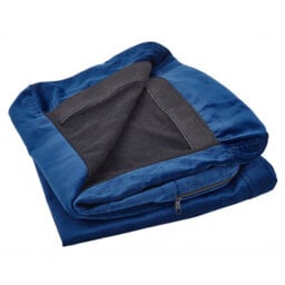 Beliani Armchair Cover Bernes Velvet Navy Blue - thumbnail 1