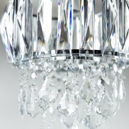 Innoteck Sparkly Ceiling Chandelier Drum Shade With Prismatic Acrylic Crystal Strips And Droplets - thumbnail 7