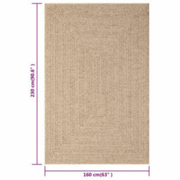 Walplus Rug Zizur 160X230 Cm Jute Look Indoor And Outdoor - thumbnail 8