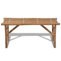 Berkfield Folding Garden Bench 118 Cm Bamboo - thumbnail 2