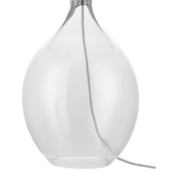 GoodHome Cushing Teardrop Gloss Clear & Grey Table Lamp - thumbnail 5