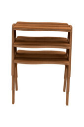 Woohoo Furniture Zigon Wooden Coffee Table Walnut, Wooden Decorative Modern Design Legs Walnut Mdf - thumbnail 4