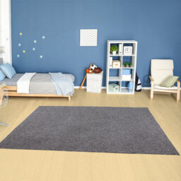 The Rugs Solid Design Low Pile Living Room Rugs In Grey Flex Collection 1000G - thumbnail 8