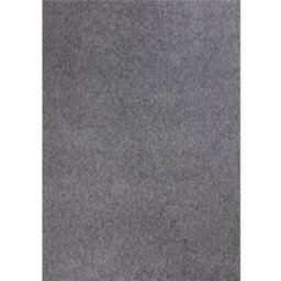 The Rugs Solid Design Low Pile Living Room Rugs In Grey Flex Collection 1000G - thumbnail 1