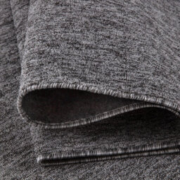 The Rugs Solid Design Low Pile Living Room Rugs In Grey Flex Collection 1000G - thumbnail 4