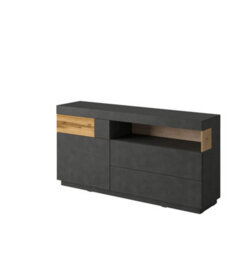 Arte Sophisticated Silke 47 Sideboard Cabinet 169Cm - Matera & Wotan Oak: Elegant Storage Solution For Modern Homes