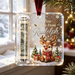 Amorly 3 Pack Christmas Acrylic Cash Holder Ornament Money Holder Hanging Decoration For Christmas Tree Gift - thumbnail 6