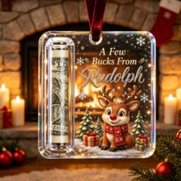 Amorly 3 Pack Christmas Acrylic Cash Holder Ornament Money Holder Hanging Decoration For Christmas Tree Gift - thumbnail 5