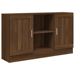 Berkfield Sideboard Brown Oak 120X30.5X70 Cm Engineered Wood - thumbnail 2