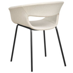 Beliani Set Of 2 Dining Chairs Elma Fabric Light Beige - thumbnail 6