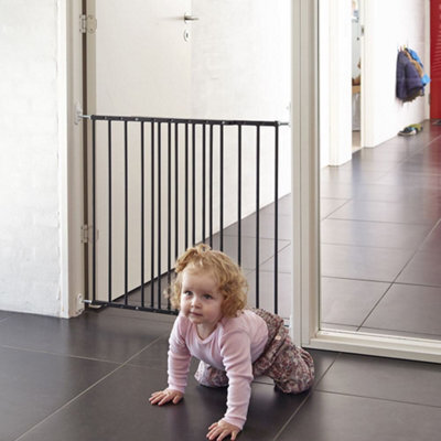 Safetots Extending Metal Screw Fit Baby Stair Gate, Black, 62.5Cm - 106.8Cm, Safety Gate For Toddler, Safety Barrier For Baby - image 1