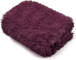 Homes & Linen Teddy Fur Throw Blanket With Reversible Plain Sherpa Teddy Fleece Luxury Fluffy Fur Throw Blanke - thumbnail 1