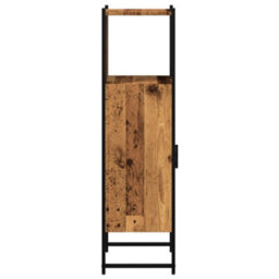 Berkfield Bathroom Cabinet Old Wood 33X33X120.5 Cm Engineered Wood - thumbnail 5