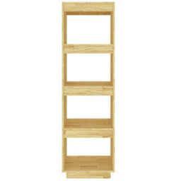 Berkfield Book Cabinet/room Divider 40X35X135 Cm Solid Pinewood - thumbnail 5