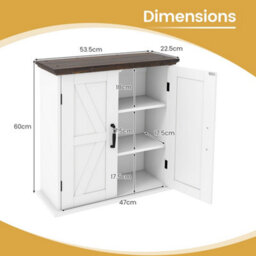 Farmhouse Wall Cabinet Bathroom Medicine Cabinet - thumbnail 2