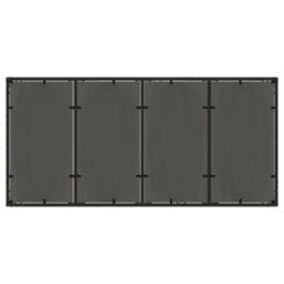 Berkfield Garden Table With Glass Top Black 190X90X75 Cm Poly Rattan - thumbnail 7