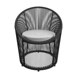 Dorel Taura Resin Lounge Chair In Black - thumbnail 2