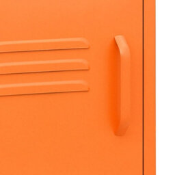 Vidaxl Nightstand Orange 35X35X51 Cm Steel - thumbnail 8