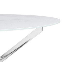 Furniture in Fashion Daytona Diva Marble Effect Round Dining Table With Chrome Legs - thumbnail 8