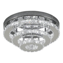 Thehotsale 36W 3-Tiers Chic Round Crystal Ceiling Light Cool White Light 35Cm Dia - thumbnail 4