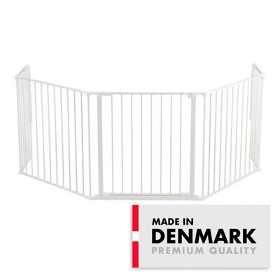Babydan Olaf X Wide Wall Mounted Safety Gate 90 - 223Cm Room Divider, Fire Guard & Play Pen White - image 1