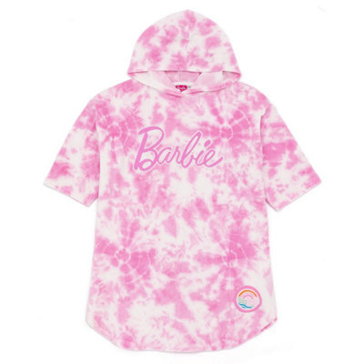 Barbie Girls Tie Dye Poncho Pink (7-10 Years) - image 1