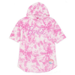 Barbie Girls Tie Dye Poncho Pink (7-10 Years) - thumbnail 1