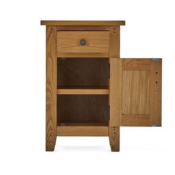 Roseland Furniture Broadway Oak Telephone Table With Cupboard - Fully Assembled By Roseland Furniutre - thumbnail 4