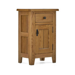 Roseland Furniture Broadway Oak Telephone Table With Cupboard - Fully Assembled By Roseland Furniutre