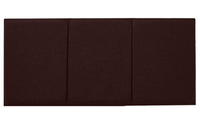 "Adore Designs Alton Turin Linen 4Ft6 Double 20"" Headboard - Brown"