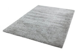 Silver Plain Luxurious Shaggy Modern Easy To Clean Rug For Living Room And Bedroom-120Cm X 170Cm - thumbnail 4