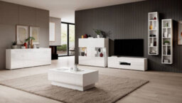 Arte Elegant Toledo 76 Sideboard Cabinet 1470mm In White Gloss - Classic Simplicity H1310mm D390mm - thumbnail 4