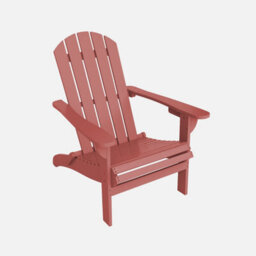 Sweeek. Acacia Wood Armchair With Armrests Kerina Terracotta 90X71X91.5 Cm