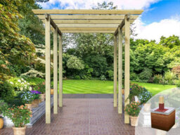 Edecks Royal Walkway Wooden Garden Pergola (W 2400mm X D 3600mm) With Bolt Down Anchors (2.7M) - thumbnail 2