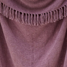 Appletree Chenille Eco-Friendly Textured Purple Throw - thumbnail 5