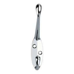 GoodHome Chrome Effect Zinc Alloy Wall-Mounted Hat & Coat Hook (H)27.5mm (D)45mm - thumbnail 5