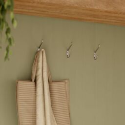 GoodHome Chrome Effect Zinc Alloy Wall-Mounted Hat & Coat Hook (H)27.5mm (D)45mm - thumbnail 3