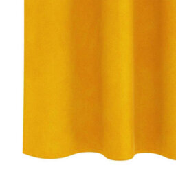 Berkfield Blackout Curtains With Top Tape 2 Pcs Mustard Yellow Velvet - thumbnail 6
