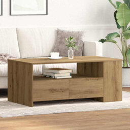 Berkfield Coffee Table - Artisan Oak - 102X55X43.5 Cm - Made Of Engineered Wood - thumbnail 1