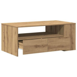 Berkfield Coffee Table - Artisan Oak - 102X55X43.5 Cm - Made Of Engineered Wood - thumbnail 5