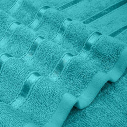 Casabella Towels Set, 8 Pc Towels For Bathroom, 100% Cotton, 2 Bath Towels, 2 Hand Towels, 4 Face Cloth, Jade - thumbnail 5