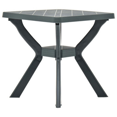 Berkfield Bistro Table Green 70X70X72 Cm Plastic - image 1