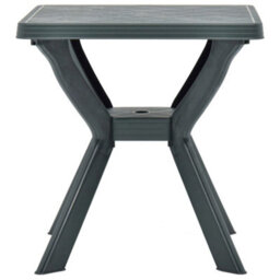 Berkfield Bistro Table Green 70X70X72 Cm Plastic - thumbnail 2
